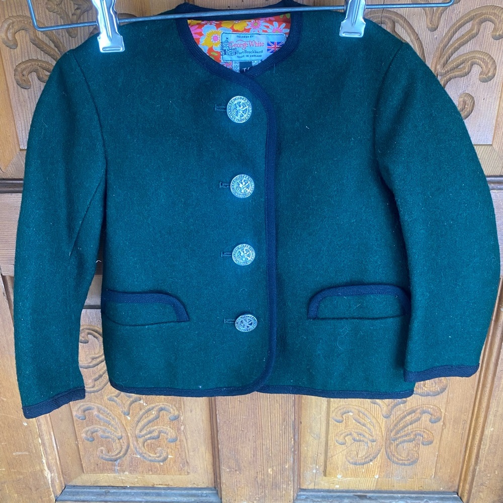 George White Wool Blend Coat 4T